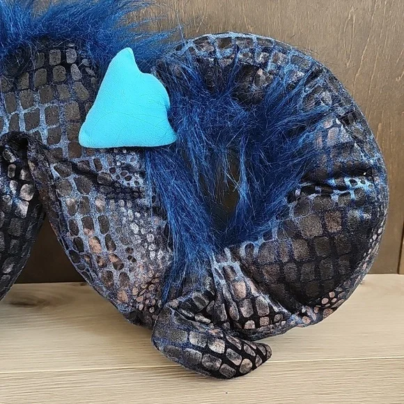 Folkmanis Blue Sea Serpent 18" Long Plush Hand Puppet - Picture 3 of 8